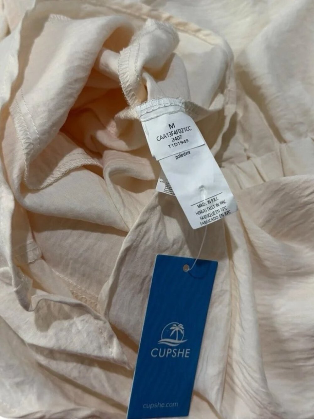 CUPSHE - Ivory Halterneck Romper M - Picture 6 of 10